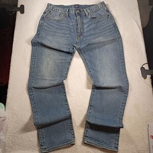 Gap Athletic Fit Jeans 32x32 Mens Light Wash Denim Stretch Casual